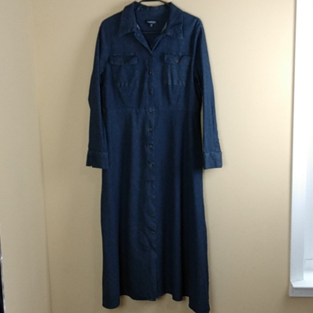 Chadwick's Denim Dress Modest Plus Size 16P